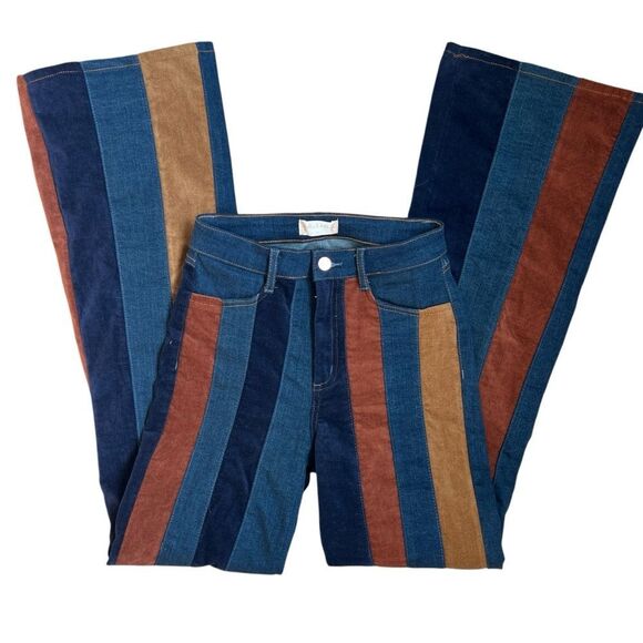 Altar'd State Retro Striped Flare Jeans 
Size 26 - Picture 4 of 7